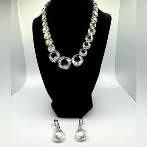 SWAROVSKI Night Time Collar Necklace and Earrings